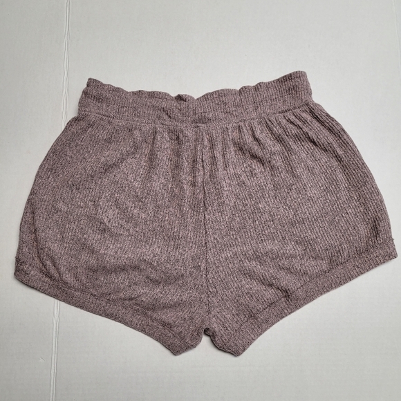 Maronie soft ribbed drawstring lounge shorts with pockets - Picture 2 of 8